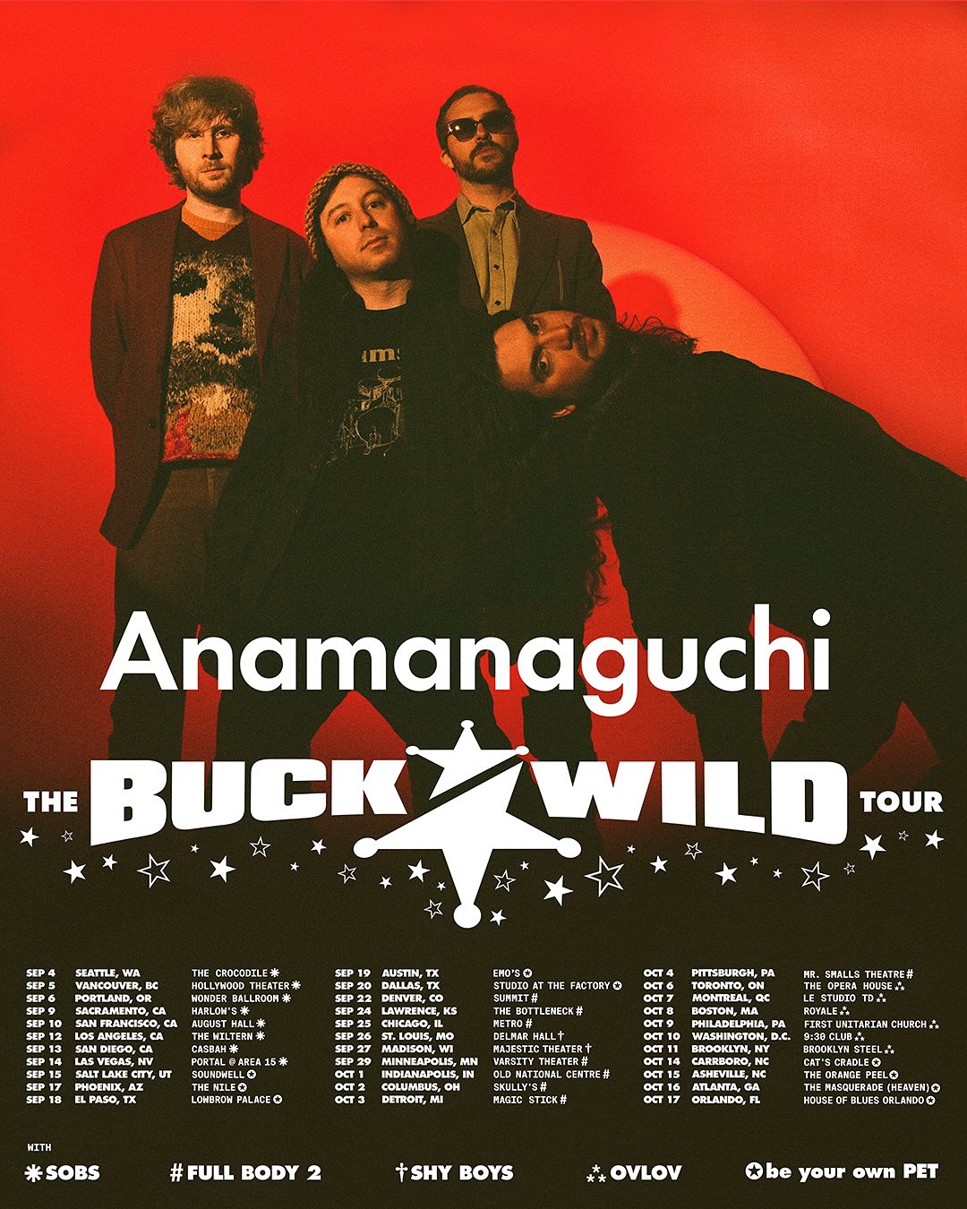 Be Your Own Pet The Buck Wild Tour Poster 2025